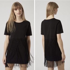 Topshop Fringe Tunic